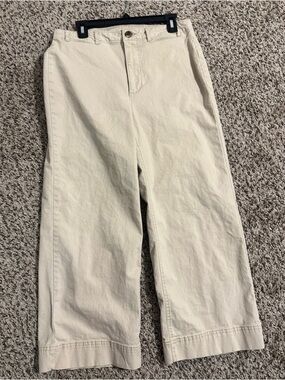 Old Navy Tan Flare Wide Leg Jeans
